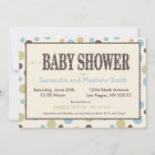 Baby shower voor afdrukken en 3D-look Kaart (Achterkant)