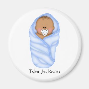 baby shower voor Afrikaanse Amerikaanse jongens Magneet