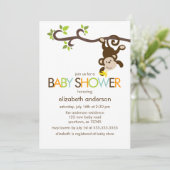 Baby shower voor afspeelsleutels kaart (Staand voorkant)