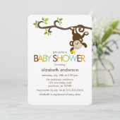 Baby shower voor afspeelsleutels kaart (Staand voorkant)