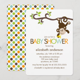 Baby shower voor afspeelsleutels kaart