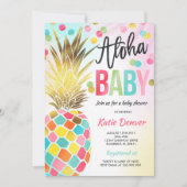 Baby shower voor ananas kaart (Voorkant)