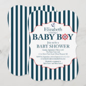 Baby shower voor ankerbons kaart (Voorkant / Achterkant)