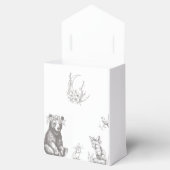 Baby shower voor Antiek bosdieren Bedankdoosjes (Geopend)