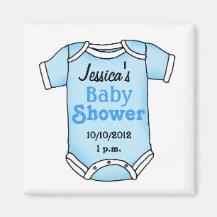 Baby shower voor baby boy magneet