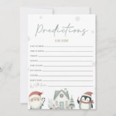 Baby shower voor Baby Kaart voorspellingen (Voorkant)