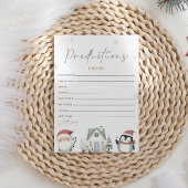 Baby shower voor Baby Kaart voorspellingen