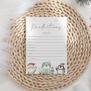 Baby shower voor Baby Kaart voorspellingen