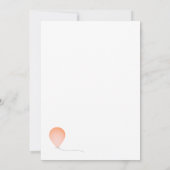 Baby shower voor ballonfeestvieren kaart (Achterkant)