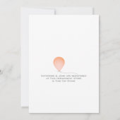 Baby shower voor ballonfeestvieren kaart (Achterkant)