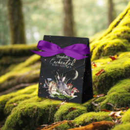 Baby shower voor betoverende bosbossen bedankdoosjes