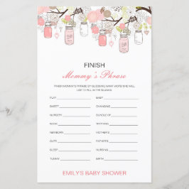 Baby shower voor bewerkbare afwerking van mama's z