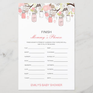 Baby shower voor bewerkbare afwerking van mama's z