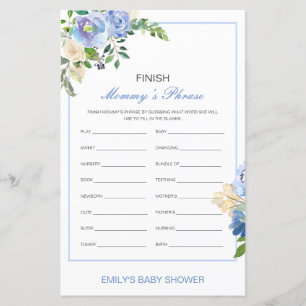 Baby shower voor bewerkbare afwerking van mama's z