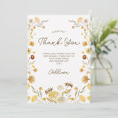 Baby shower voor bijenbloemen - Hartelijk dank Kaart (Staand voorkant)