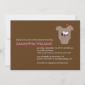 Baby shower voor bijenkleding kaart (Voorkant)