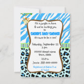 Baby shower voor blauwdruk kaart (Achterkant)