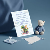 Baby shower voor Blauwgroen draak