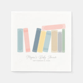 Baby shower voor boeken servet