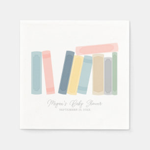 Baby shower voor boeken servet