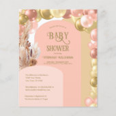 Baby shower voor boho-ballonboogschieten (Voorkant)