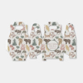 Baby shower voor  bosdieren bedankdoosjes (Uitgevouwen)