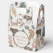 Baby shower voor  bosdieren bedankdoosjes (Geopend)