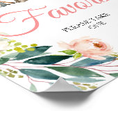 Baby shower voor bosdieren poster (Hoek)