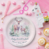 Baby shower voor bosherten papieren bordje (Feest)
