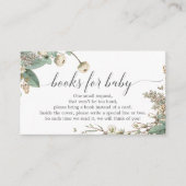  Baby shower voor botanische boekaanvraag Informatiekaartje (Voorkant)