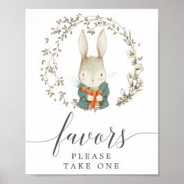  Baby shower voor botanische doeleinden Poster