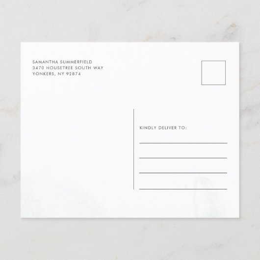 Baby shower voor botanische Eucalyptus Greenery (Achterkant)