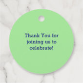 Baby shower voor bouwafval bedankjes labels (Achterkant)