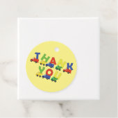 Baby shower voor bouwafval bedankjes labels (In situ)