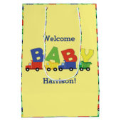 Baby shower voor bouwafval medium cadeauzakje (Achterkant)