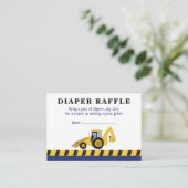 Baby shower voor bouwschoorsteen informatiekaartje (Staand voorkant)