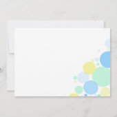 Baby shower voor bouwwagens kaart (Achterkant)