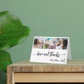 Baby shower voor budgetfotocollage elegant notitiekaartje