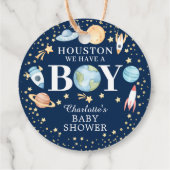 Baby shower voor buitenruimte Label voor voordeur (Achterkant)