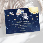 Baby shower voor buitenruimtectoren - Draagtas met Informatiekaartje<br><div class="desc">Outer Space Boys Baby shower Luier Raffle Ticket Behuizing Kaart</div>