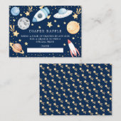 Baby shower voor buitenruimtectoren - Draagtas met Informatiekaartje (Voorkant / Achterkant)