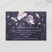 Baby shower voor buitenruimtectoren - Draagtas met Informatiekaartje (Voorkant)