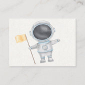 Baby shower voor buitenruimtectoren - Draagtas met Informatiekaartje (Achterkant)