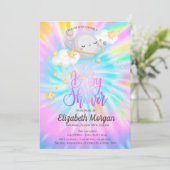 Baby shower voor buitenruimtespanning kaart (Staand voorkant)