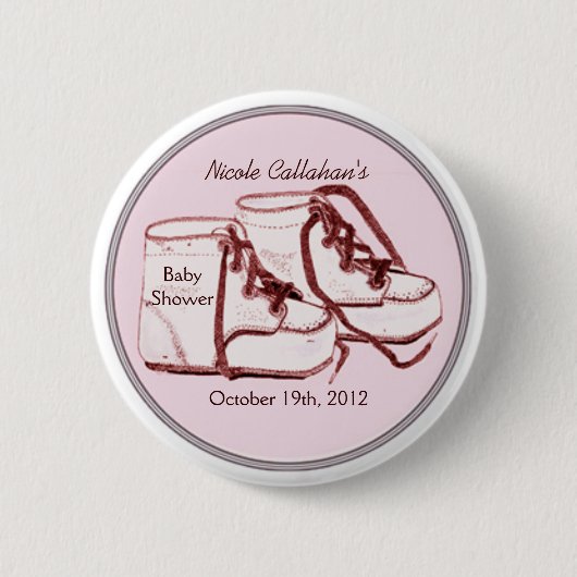 Baby shower voor Buttonnen Ronde Button 5,7 Cm (Voorkant)