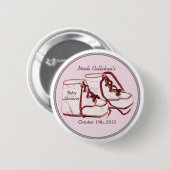 Baby shower voor Buttonnen Ronde Button 5,7 Cm (Voorkant /achterkant)