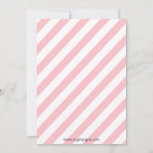 Baby shower voor buw Pink en bruine Mod Kaart (Achterkant)