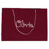 Baby shower voor Chili Gift Bag Groot Cadeauzakje (Achterkant)