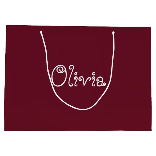 Baby shower voor Chili Gift Bag Groot Cadeauzakje (Achterkant)