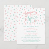 Baby shower voor dames en heren kaart (Voorkant / Achterkant)